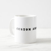 Custom Add Text Coffee Mug Koffiemok (Voorkant links)