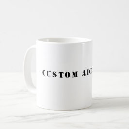 Custom Add Text Coffee Mug Koffiemok