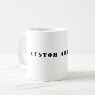 Custom Add Text Coffee Mug Koffiemok