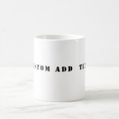 Custom Add Text Coffee Mug Koffiemok (Center)