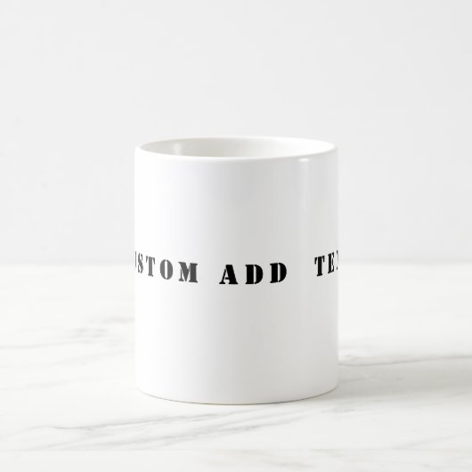 Custom Add Text Coffee Mug Koffiemok (Center)