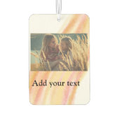custom add your photo christmas personalized water luchtverfrisser (Achterkant)