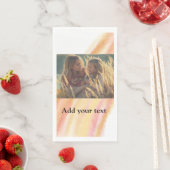 custom add your photo christmas personalized water servet (Insitu)