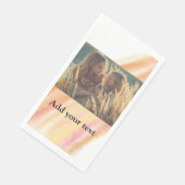 custom add your photo christmas personalized water servet (Hoek)