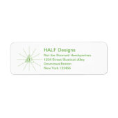 custom address labels illuminati (Voorkant)