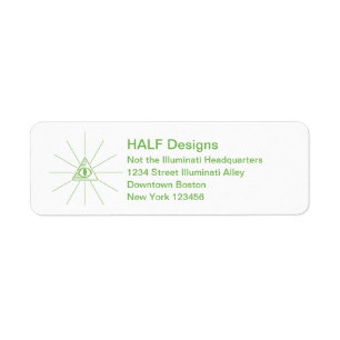custom address labels illuminati