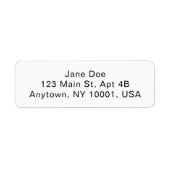 Custom Address Labels Personalized Mailing Sticker (Voorkant)