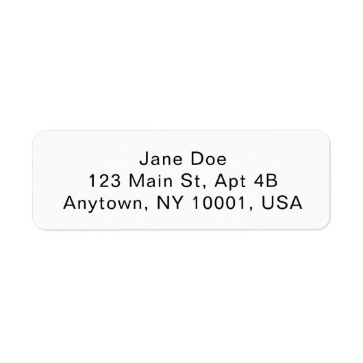 Custom Address Labels Personalized Mailing Sticker (Voorkant)
