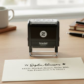 Custom Address Rubber Stamp. Modern Self Addressed Zelfinktende Stempel