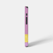 Custom adorable girly purple background modern iPhone hoesje (Linkerkant)