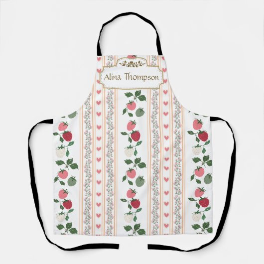 Custom adorable retro sweet strawberry Pink Schort (Voorkant)