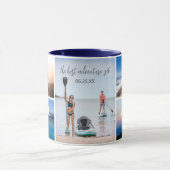 Custom Adventure Photo Collage Coffee Mok (Midden)