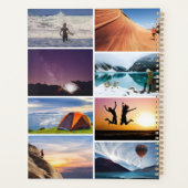 Custom Adventure Photo Collage Planner (Achterkant)