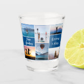 Custom Adventure Photo Collage Shot Glass Shot Glas (Voorkant)
