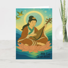 Custom Aesthetic Modern Japan Lucky Goddess  Kaart