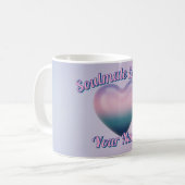 Custom Aesthetic Pink and purple Mug Koffiemok (Voorkant links)