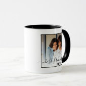 Custom Afbeelding beste vrienden voor altijd toen Mok (Voorkant rechts)