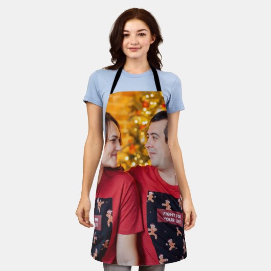 Custom Afbeelding Creëer van uw eigen Schort (Gedragen)