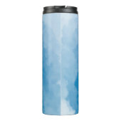 Custom Afbeelding foto verjaardagscadeau voor hem Thermosbeker (Achterkant)