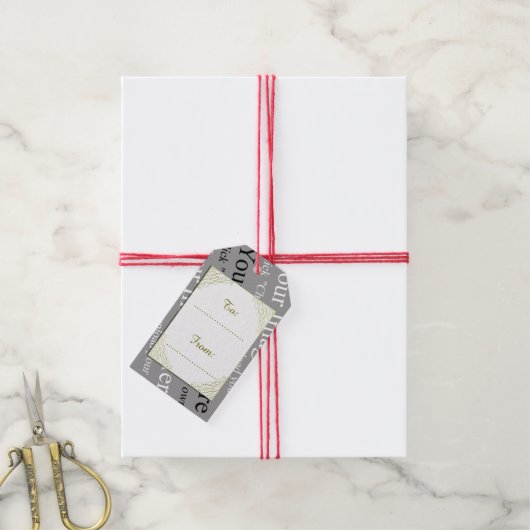 Custom Afbeelding Gift Label Cadeaulabel (Met Touw)