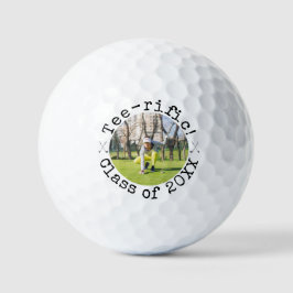 Custom afbeelding klasse van 2026 senior afstudere golfballen