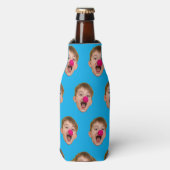 Custom Afbeelding koelbox, Grappige Verjaardag gun Flesjeskoeler (Fles Voorkant)