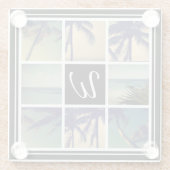 Custom afbeelding onderzetter foto collage cadeau  (Achterkant)