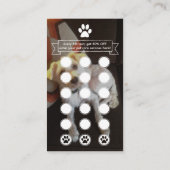 CUSTOM AFBEELDING pet paw loyaliteitsprogramma Klantenkaartje (Achterkant)