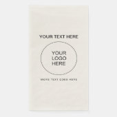 Custom Afbeelding Photo Logo Tekst toevoegen Sjabl Servet (Voorkant)