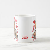 Custom Afghan Hound Photo Heart Coffee Mug Koffiemok (Center)