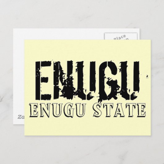 Custom Afriankoko (Enugu, Enugu, Nigeria) Briefkaart (Voorkant / Achterkant)