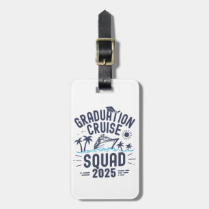 Custom Afstuderen Cruise Squad Afstudeerder Trip G Bagagelabel