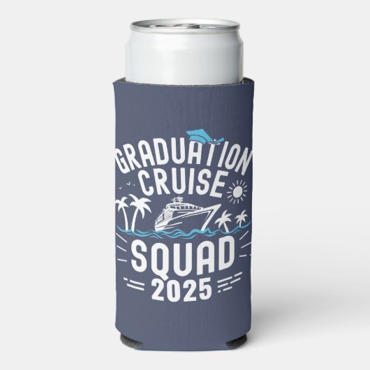 Custom Afstuderen Cruise Squad Afstudeerder Trip G Seltzer Blikjeskoeler (Seltzer Achterkant)