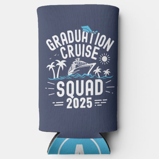 Custom Afstuderen Cruise Squad Afstudeerder Trip G Seltzer Blikjeskoeler (Voorkant)