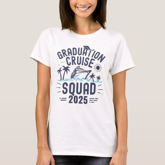 Custom Afstuderen Cruise Squad Afstudeerder Trip G T-shirt (Voorkant)