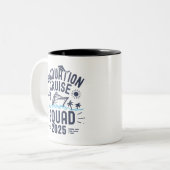 Custom Afstuderen Cruise Squad Afstudeerder Trip G Tweekleurige Koffiemok (Voorkant links)