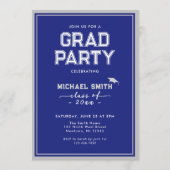 Custom Afstuderen Invitation Kaart | Klassiek ontw (Achterkant)