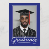 Custom Afstuderen Invitation Kaart | Klassiek ontw (Voorkant)