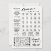 Custom Afstuderen Krant Unieke Afstuderen Kaart (Achterkant)