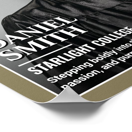 Custom Afstuderen Magazine Hoesje, Afstudeerfeest Poster (Hoek)