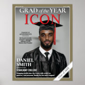 Custom Afstuderen Magazine Hoesje, Afstudeerfeest Poster (Voorkant)