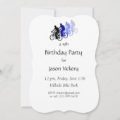 Custom Age Fietsen Verjaardag Party Sport Art Kaart (Achterkant)