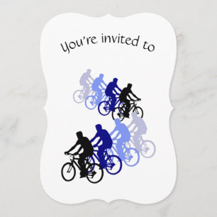 Custom Age Fietsen Verjaardag Party Sport Art Kaart