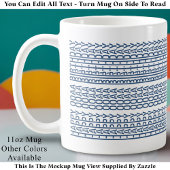 Custom Age Happy Birthday Modern Hidden Message Koffiemok