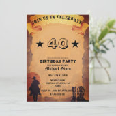 Custom Age Land Western Aged Papier Kaart (Staand voorkant)
