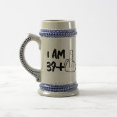 Custom Age MidLife Crisis Beer Stein, Verjaardag M Bierpul (Links)