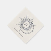 Custom Age Mystic Celestial Moon Verjaardag Servet (Hoek)