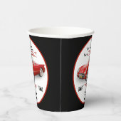 Custom Age Niet Oud Rood Classic 1954 Convertible Papieren Bekers (Rechts)