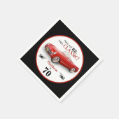 Custom Age Niet Oud Rood Classic 1954 Convertible Servet (Hoek)