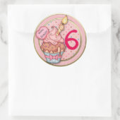 Custom Age Verjaardag Cupcake Toppers of Cup Label (Tas)
